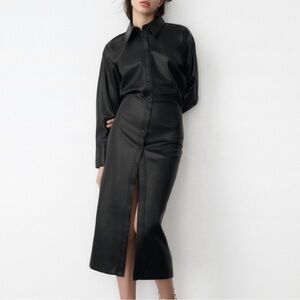 Zara Faux Leather Dress